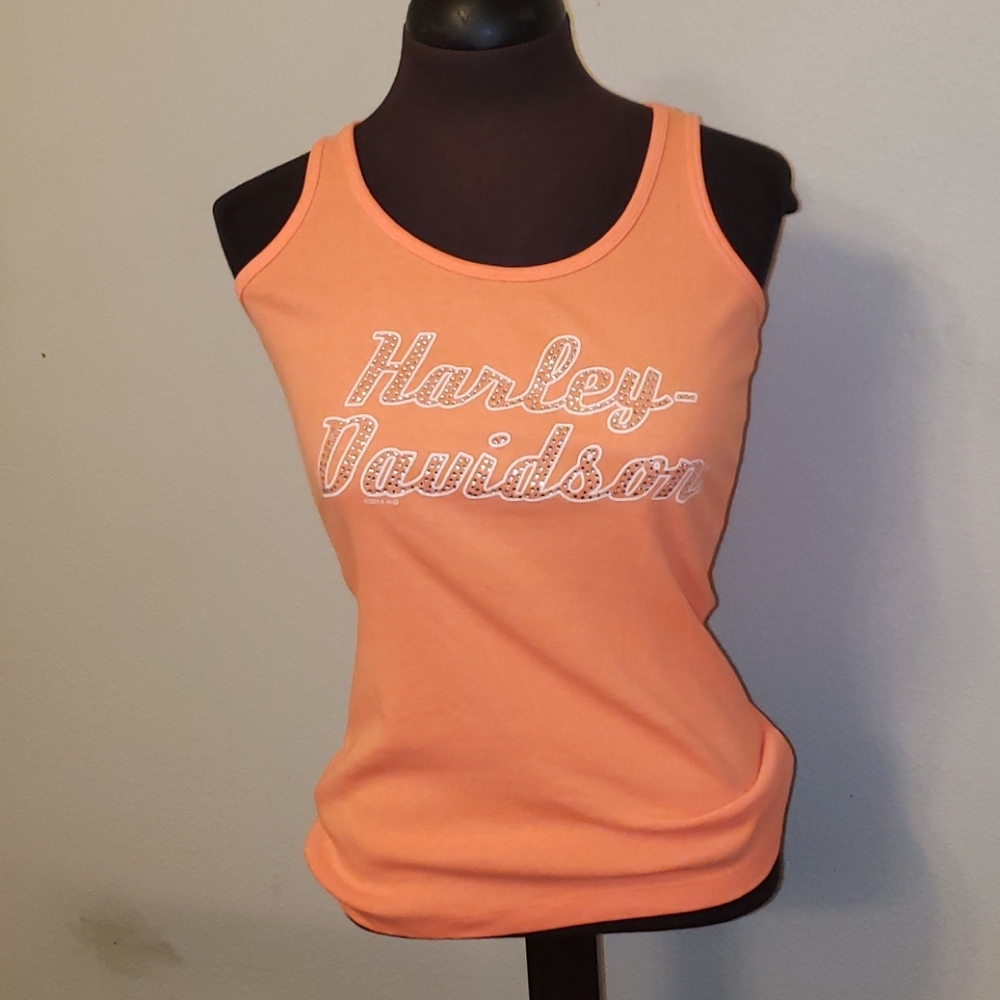 Nwot Xs harley davidson rhinestone tank top